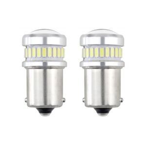 Set 2 becuri LED P21W R10W R5W BA15S Canbus, alb rece, 12V/24V pentru iluminat auto - AMiO Becuri auto