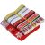 Set mit 9 Rollen DYWW Weihnachtsband, rot/weiß/gold, Polyester, 10 mm / 15 mm / 25 mm 139620049