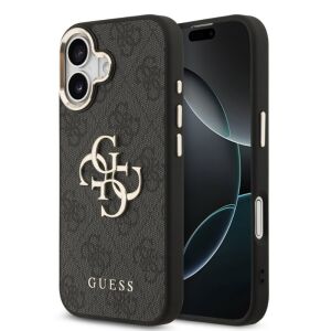 Guess PU Leather 4G Logo MagSafe Apple iPhone 17 (6.3) hátlapvédő tok fekete (GUHCP17S4GMGCGR) 139620316 - Puzdrá na telefóny