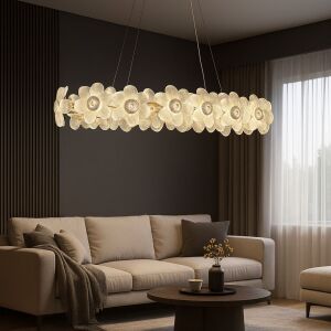 Krištáľový luster Cadenza Allegro, 20x E14, nastaviteľná výška, zlatý 139622837 - Lampy&osvetlenie