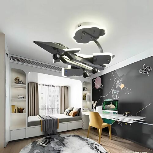 Żyrandol LED FIGHTER, 100 W, światło zimne/ciepłe/neutralne, srebrny 139622811