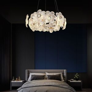 Krištáľový luster Cadenza Allegro, 10x E14, priemer 48 cm, nastaviteľná výška, zlatý 139622954 - Lampy&osvetlenie