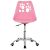 Springos rózsaszín íróasztal szék tappancs mintával, állítható magasság, forgótalppal, gyerek szék