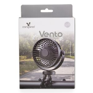 Cangaroo Vento Babakocsi Ventilátor - Rugalmas Tripod, Fekete