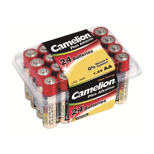 Алкални батерии, AA, LR06 B24, 1.5V, CAMELION 24 бр. 139630482