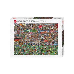 Heye Football History Puzzle - 3000 darabos, poszterrel 139630880 - Heye