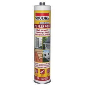 SOUDAL PU Flex 40FC Ragasztó-Tömítő - 300ml, Szürke
