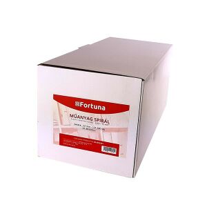 Fortuna Műanyag Iratspirál 22mm - Fekete, 151-180 lap, 50 db/doboz 139633995 - Iratfűző kellék