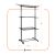 3-level rolling clothes drying rack, 17 m drying surface, 10 kg 139634123