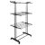 Full view of 3-tier rolling clothes drying rack