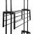 Close-up of 3-tier rolling clothes drying rack construction