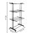 Dimensions of 3-tier rolling clothes drying rack