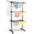 3-tier rolling clothes drying rack with clothes