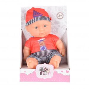 Moni Toys - 20 cm-es Tengerész Baba - Piros/Szürke 139636107 - Moni