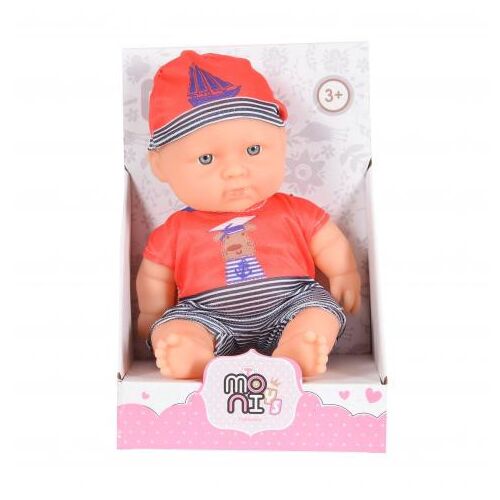 Moni Toys - 20 cm-es Tengerész Baba - Piros/Szürke 139636107