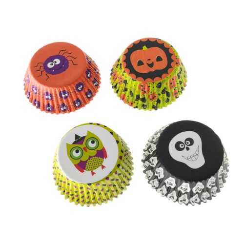 Halloween Muffin Papír - 100 db-os Szett, Ünnepi Mintákkal 139640681