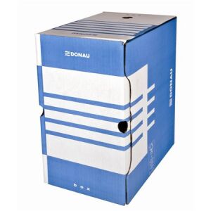 DONAU Archiválódoboz - A4, 200mm, Kék Karton 139640963 - Archiváló doboz