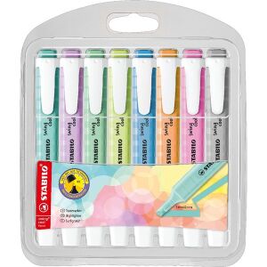 STABILO swing cool Pastel Szövegkiemelő Készlet - 8 db Pasztell Szín 139641294 - Írószer