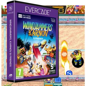 Evercade #15 Windjammers, Karnov & Friends Multi-Game Cartridge - Blaze Entertainment