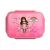 Widok z góry na śniadaniówkę Santoro Gorjuss Skipping Rope, różowy pojemnik na jedzenie