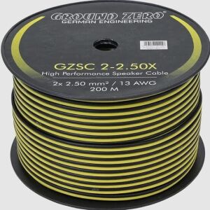Ground Zero GZSC 2x2.5mm² Hangszórókábel - 200m Tekercs 139643989 - Hangszóró kábel