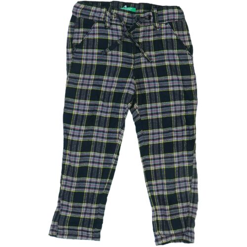 Benetton Kockás Pamut Lány Nadrág - 98-as méret