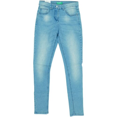 Benetton Lány Farmernadrág - Állítható Derék, Koptatott - 152