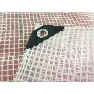 Plandeka wzmocniona LENO CRISTAL 5 x 8m 100g przezroczysta 139645397 - Koc ogrodowy