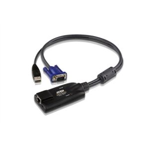 Aten | Adaptor KVM USB VGA | 1 x RJ-45 Mamă, 1 x USB Masculă, 1 x HDB-15 Masculă 140786039 - Switch-uri KVM
