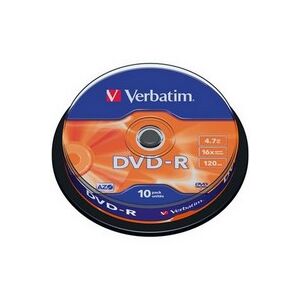 Verbatim DVD-R 4,7GB 16X Cake box 10db/csomag