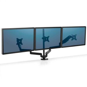 Fellowes 8042601 0"-27" Platinum LCD TV/Monitor asztali tartó kar 3 monitorhoz Fekete 139651473 - Fellowes