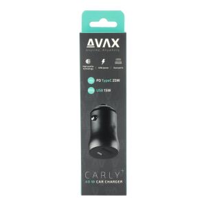 AVAX Carly+ CC601B Nabíjačka do auta - 40W, USB-A/USB-C, Čierna 145209850 - Nabíjačky do auta