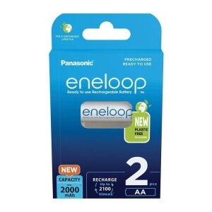 Panasonic Eneloop BK-3MCDE Újratölthető AA Ceruzaelem - 2 db