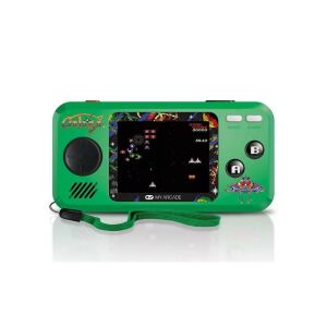 My Arcade Galaga Pocket Player Vorderansicht mit Galaga-Gameplay - My Arcade