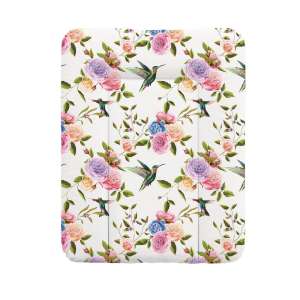 Ceba Flora&Fauna puha Pelenkázó lap 50x70cm - Virág #fehér-rózsaszín