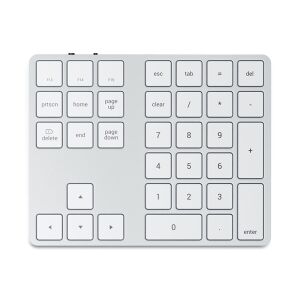 Satechi ST-XLABKS Aluminium Bluetooth Wireless Erweiterte Numerische Tastatur - Silber 145696336 - Satechi