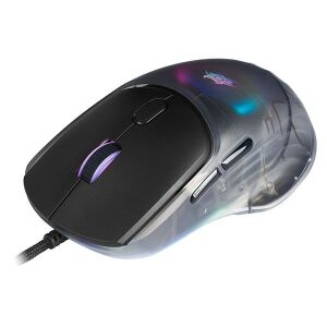 Tracer Neon, GameZone, 12400 DPI, iluminare RGB, PixArt optic, USB, transparent, mouse cu fir 145344708 - Tracer