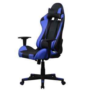 Iris GCH201 Fekete-Kék Ergonomikus Gamer Szék, Első Ferde Nézet - Irodabútor