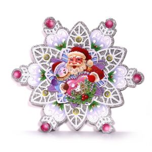 Decorațiune Iris 3D Fulg de Nea - 2 buc, 25x29cm 139966796 - Crăciun