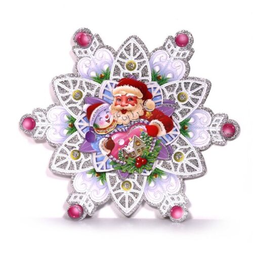 Decorațiune Iris 3D Fulg de Nea - 2 buc, 25x29cm 139966796