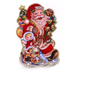 3D Weihnachtsmann Muster/28x43cm Karton Dekoration (020-06) 145178143 - Crăciun