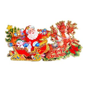 3D Frohe Weihnachten Karton Dekoration mit Schriftzug/32x17cm 2pcs (022-12) 139966905 - Crăciun