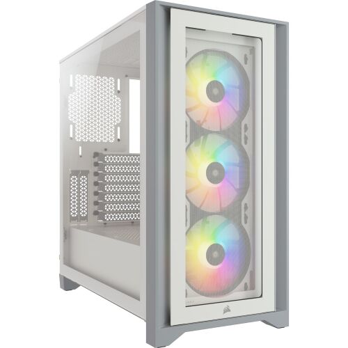 Corsair iCUE 4000X RGB Mid-Tower Számítógépház - Fehér 145344739 - Corsair