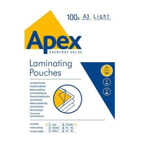 Fellowes Apex Light 75-80 mikron A3 meleglamináló fólia (100 db / csomag) 142265583 - Fellowes