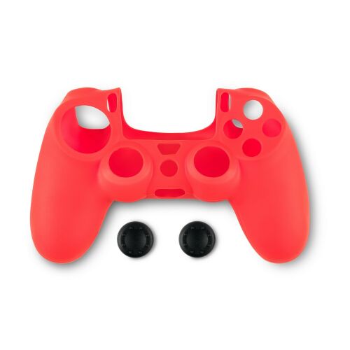 Spartan Gear PS4 Kontroller Szilikon Védőtok + Thumb Grip - Piros 139680645