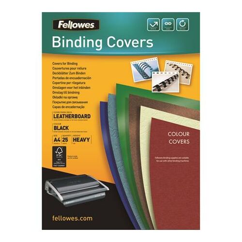 Fellowes Delta Spirálkötés hátlap A4 - Fekete (25 db) 139683659