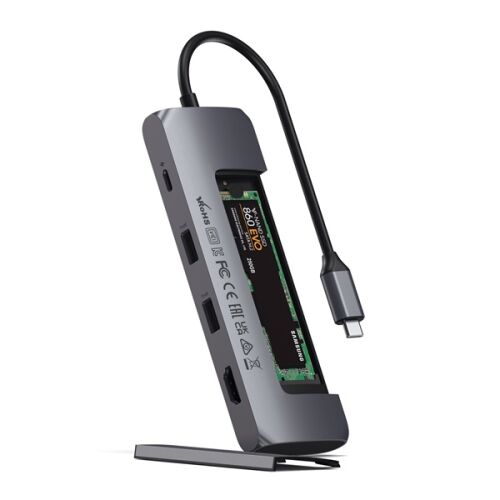 Satechi USB-C HUB M.2 SSD Enclosure - Asztroszürke 139685410