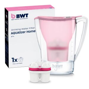 BWT Aqualizer Home Vízszűrő Kancsó - 2,7L, Rózsaszín + 1 szűrő 142357695 - Kancsó