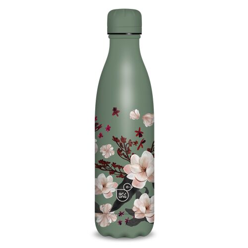 Ars Una Flowery Pink 24 Dupla falú Termosz kulacs 500ml - Rózsaszín virág mintás