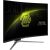 Изглед под ъгъл на MSI MAG 325CQRF-QD E2 31.5 инчов извит гейминг монитор